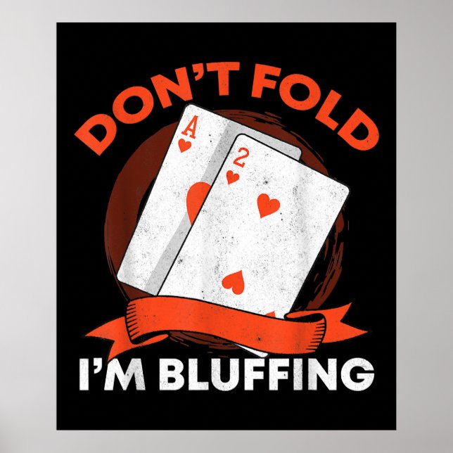 Affiche Dont fold Poker (Devant)