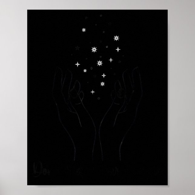 Affiche Don't Hide Your Magic Motivational Quote Sitive Vi (Devant)