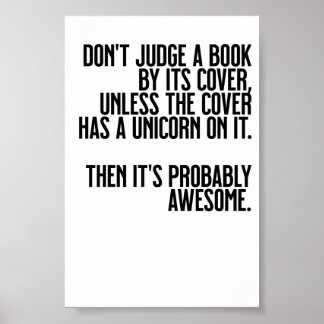 Affiche Don't judge a book