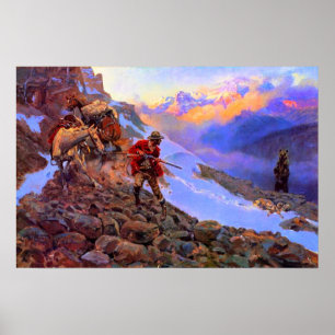 Affiche Dont l'homme de la viande contre Grizzly Charles M