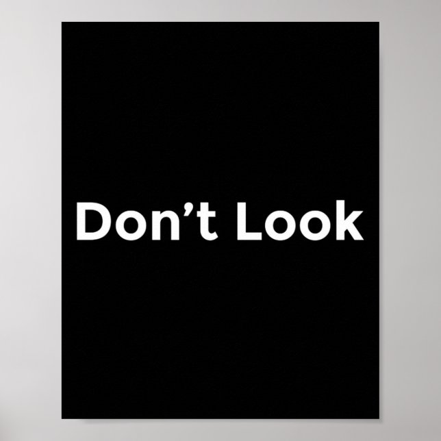 Affiche Dont Look At Me  (Devant)
