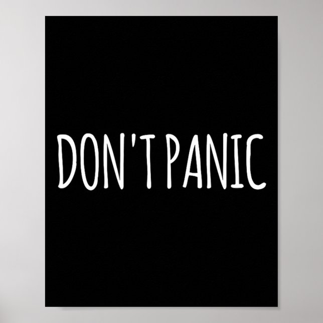 Affiche Don't Panic  (Devant)