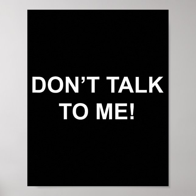 Affiche Don't Talk To Me Secret Masked Performer  (Devant)