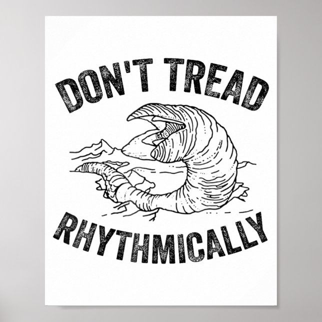 Affiche Don't Tread Rhythmically Apparel For Men Women  (Devant)