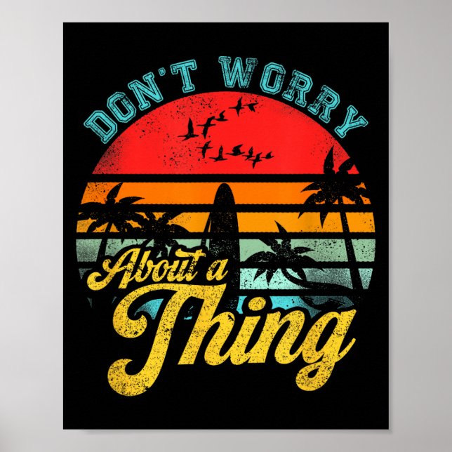 Affiche Don't Worry About A Thing Jamaican Rasta Reggae Fu (Devant)