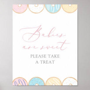 Affiche Donut Baby Sprinkle Baby are Sweet Take a Treat