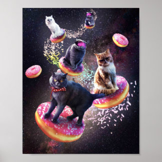 Affiche Donut de chat Galaxy - Chats de l'espace équitatio
