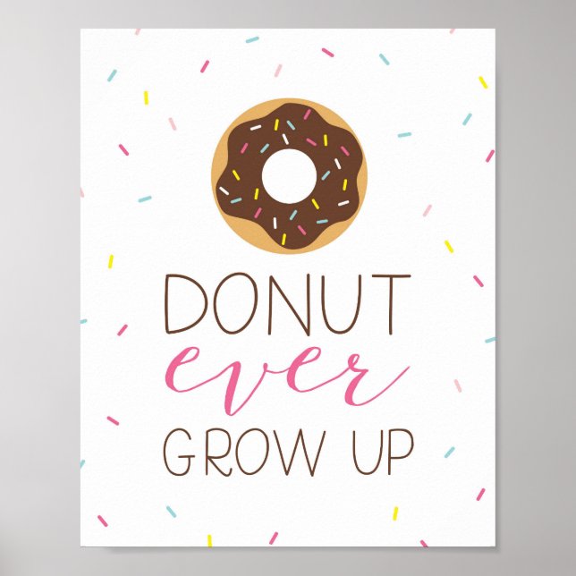 Affiche Donut Ever Grow Up (Devant)