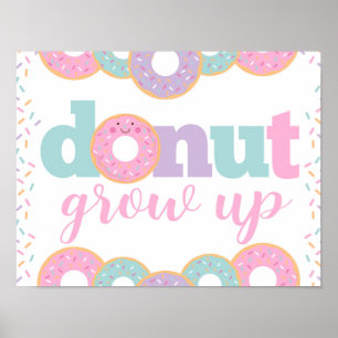 Affiche Donut Grow Up