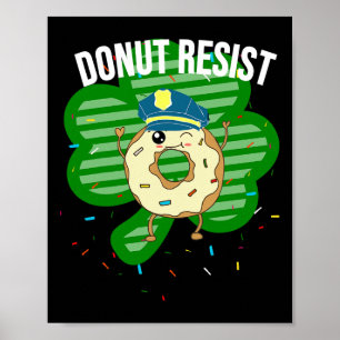 Affiche Donut résiste à l'amusant officier de police irlan