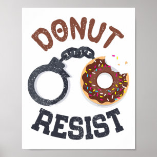 Affiche Donut résiste aux menottes Officier de Police