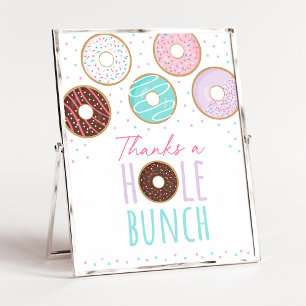 Affiche Donut Rose Merci Un Trou De Trou Signal Anniversai