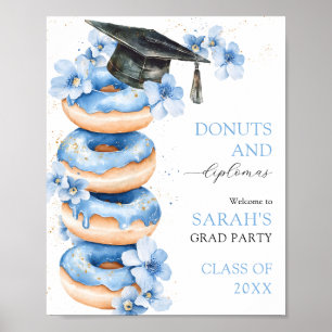Affiche Donuts et Diplômes Signe de Bienvenue pour la Remi