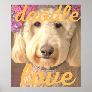 Affiche Doodle love dog