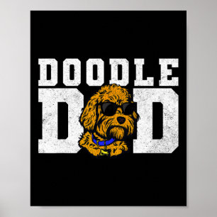 Affiche Doodle Papa Funny Goldendoodle Meilleur Chien Papa