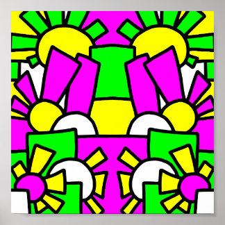 Affiche Doodle Sun Festive Art 42
