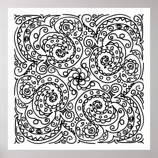 Affiche Doodles Color Me Belle (Devant)