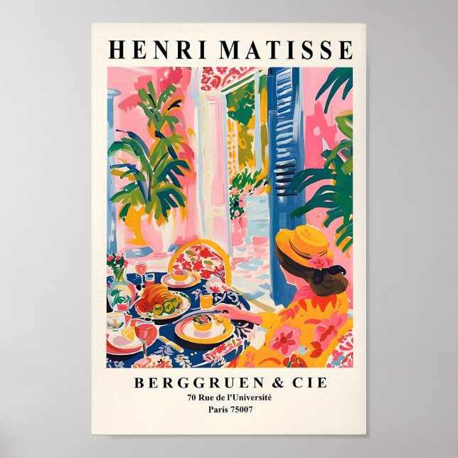 Affiche Dopamine Decor, Femme Dîner Dans Un Restaurant, Pr (Devant)