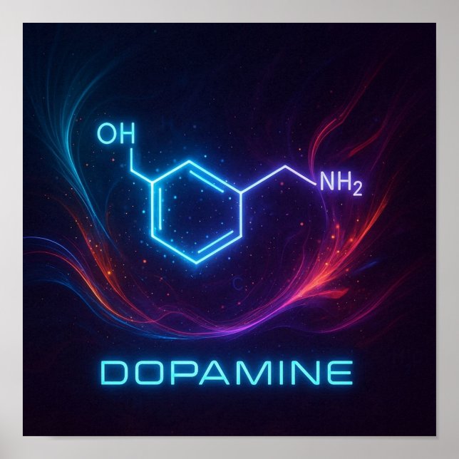 Affiche Dopamine Glow - Uplifant Joyful Energy Colorful (Devant)