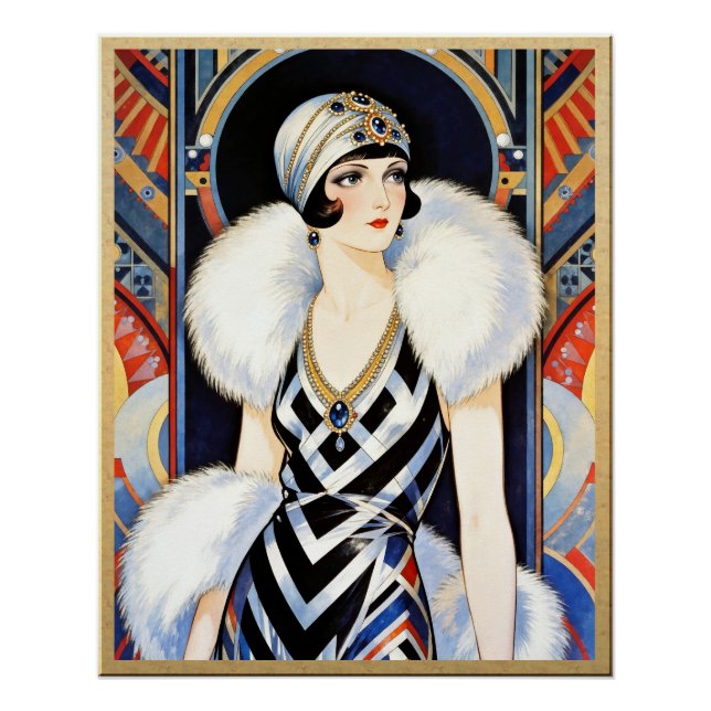 Affiche d'opulence Art déco (Devant)