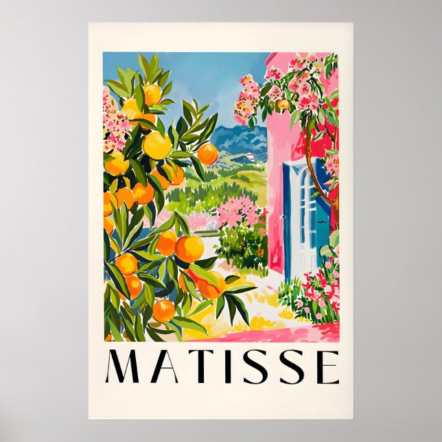 Affiche d'oranges espagnoles, Moderne du milieu du (Devant)