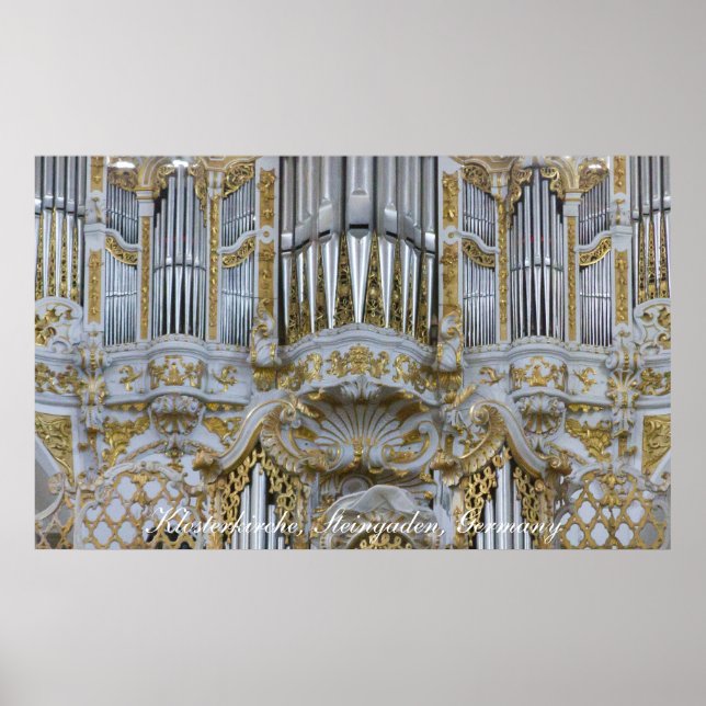 Affiche d'orgue de l'abbaye baroque (Devant)
