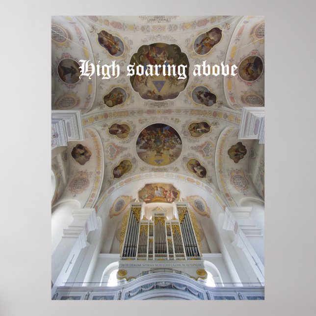 Affiche d'orgue très haut perché (Devant)
