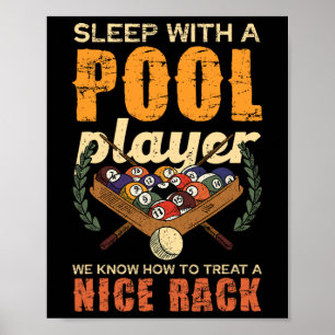 Affiche Dormir Avec Un Joueur De Piscine Agréable Rack Amu