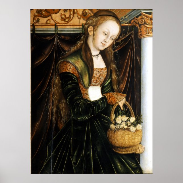 Affiche Dorothea - Cranach l'aîné - c1530 (Devant)