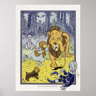 Affiche Dorothy et le Lion peureux de l'édition originale 