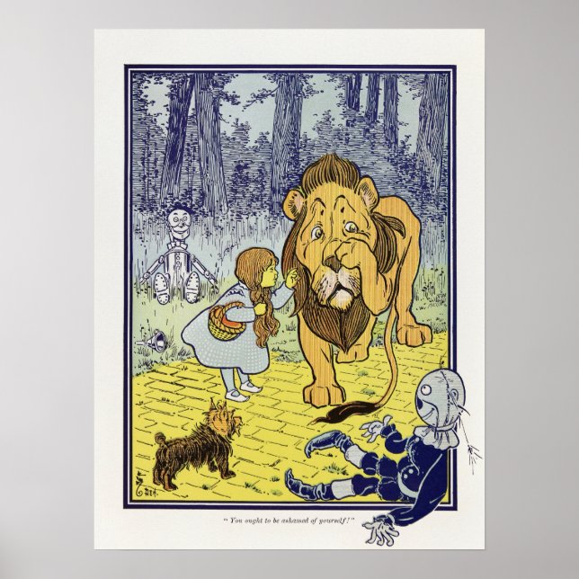 Affiche Dorothy et le Lion peureux de l'édition originale  (Devant)