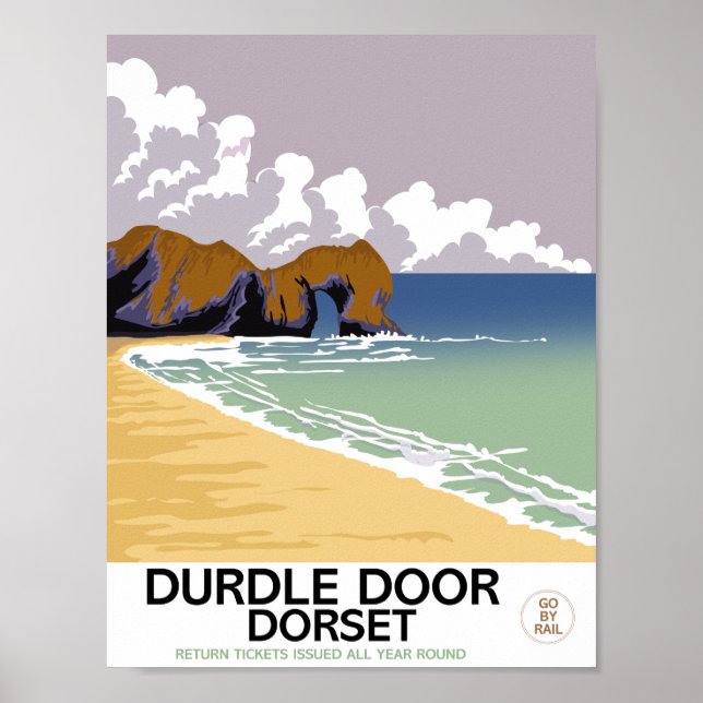 Affiche Dorset de porte Durdle (Devant)