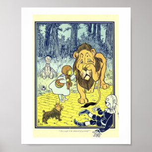 Affiche Dorthey, l'épouvantail et l'homme de fer-blanc ren