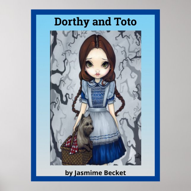 Affiche Dorthy et Toto par Jasmine Becket (Devant)