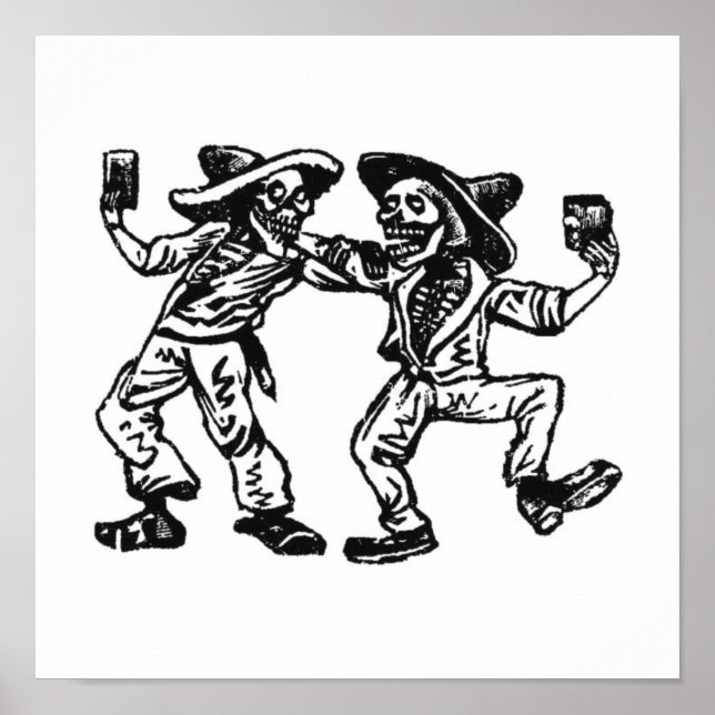 Affiche Dos Amigos Posada Calavera (Devant)