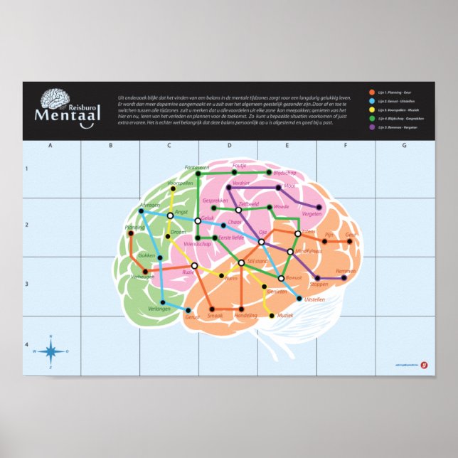 Affiche Dossier Mentaal Reisburo Hersen (Devant)