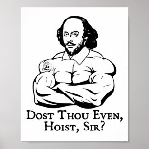 Affiche Dost Même hisser monsieur drôle gym entraînement p