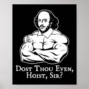 Affiche Dost Même Hisser Monsieur Drôle Gym Workout Peser
