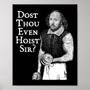 Affiche Dost Même Lever Monsieur Drôle Gym Workout Peser