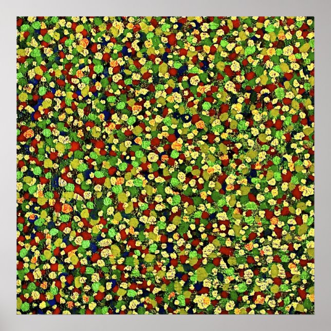 Affiche DOT MATRICE : toile VERTE (Devant)