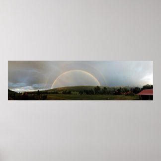 Affiche Double arc-en-ciel