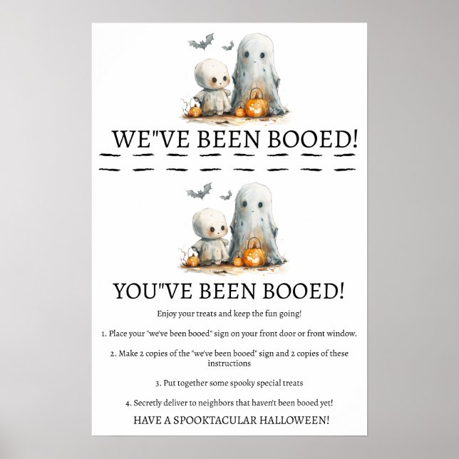 Affiche Double Boo Delight – Un jeu d'Halloween surprise  (Devant)
