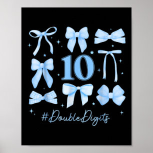 Affiche Double chiffres Anniversaire Fille 10e anniversair