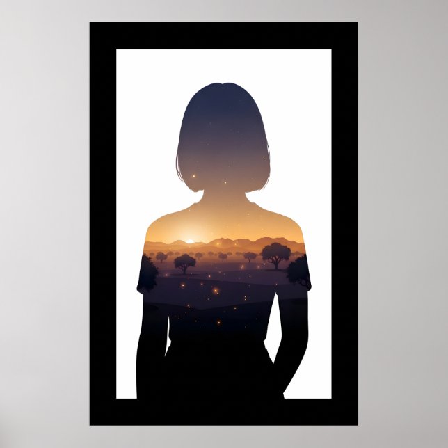 Affiche Double exposition numérique Twilight Maroc (Devant)