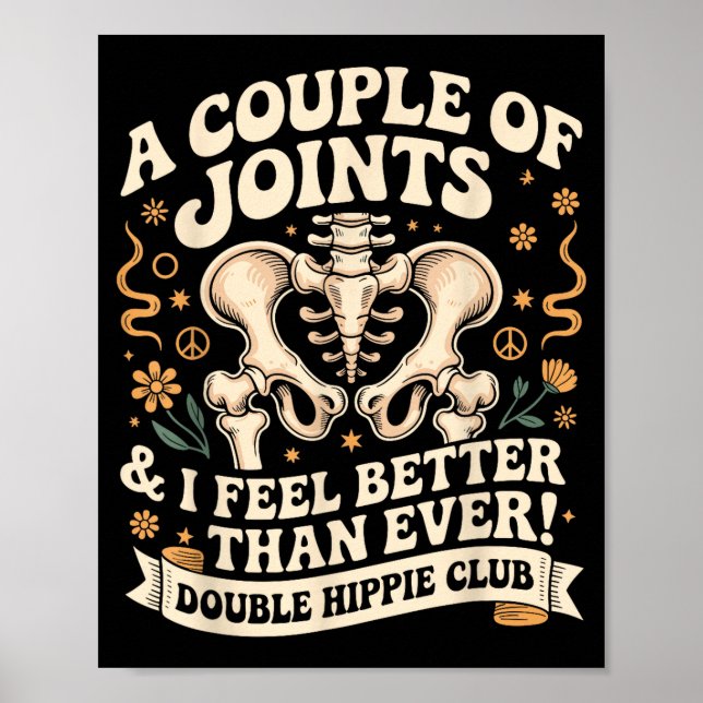 Affiche Double Hipe Club Shirt New Hip Replacement  (Devant)