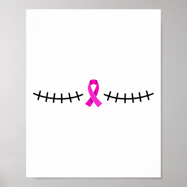 Affiche Double Mastectomie Scar Cancer du sein Survivant (Devant)