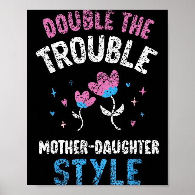 Affiche Double problème style mère-fille mère (Devant)