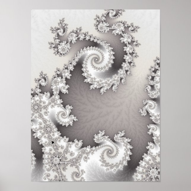 Affiche Double Spirale Argentée (Devant)