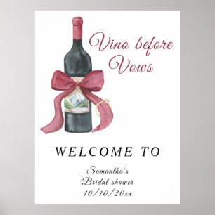 Affiche Douce aquarelle enterrement de vie de jeune fille 