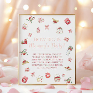 Affiche Douce Dessert Cerise Comme le Ventre de Maman